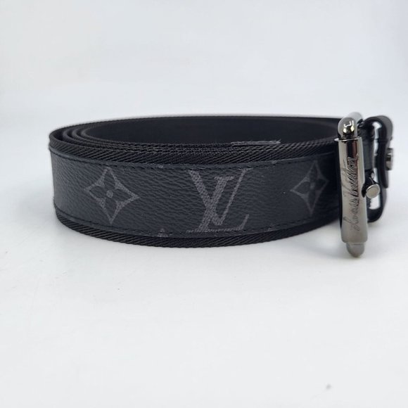 Louis Vuitton Men's Monogram Eclipse Signature Extra Long Belt - Picture 4 of 15